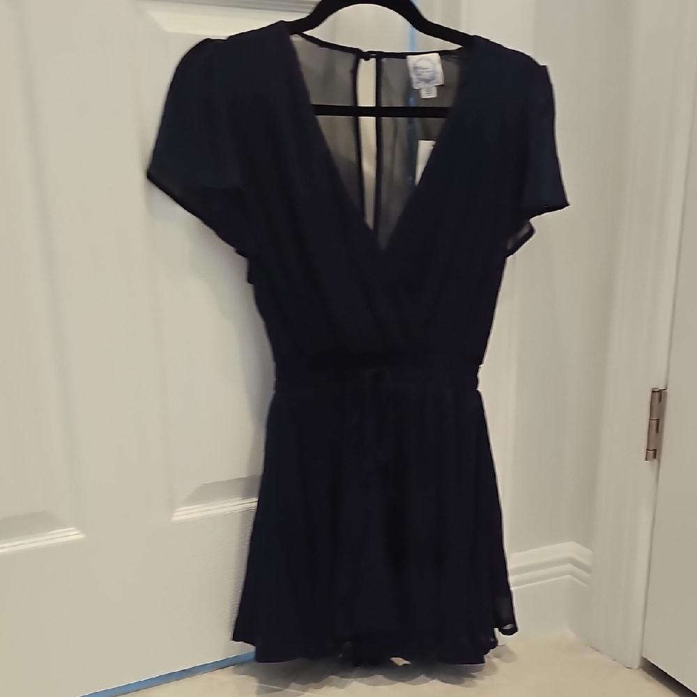 Blue Rain Elegant Black Mini Dress